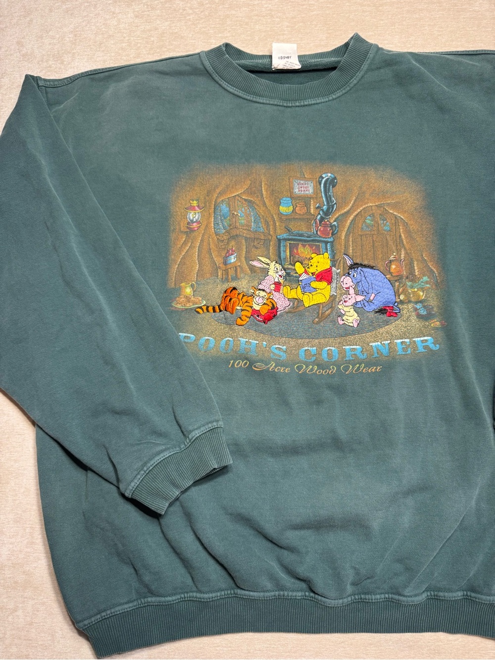Vintage Disney Sweatshirt “Pooh’s Corner” with Embroidery - Picture 2 of 6